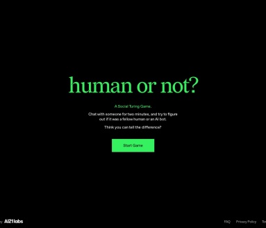 Human or Not?